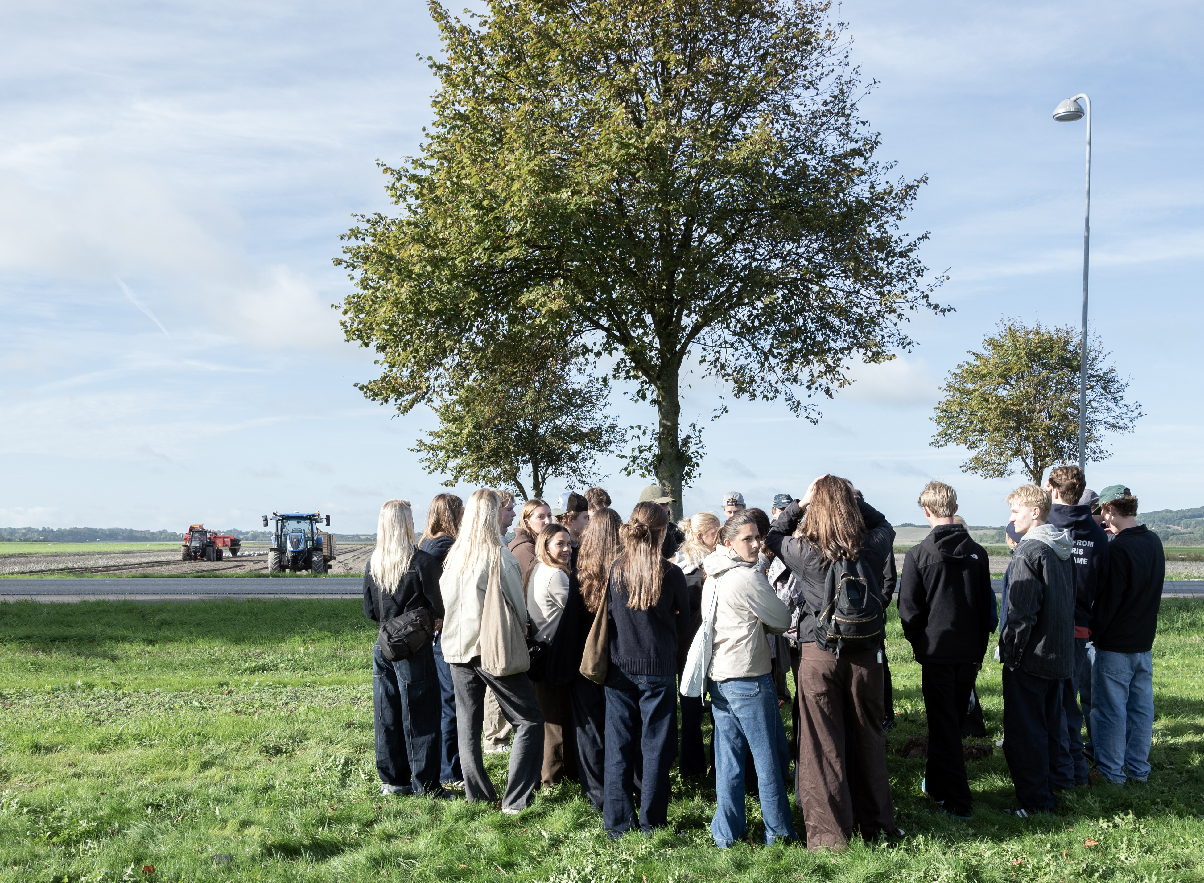 Elever fra Rungsted fik et pust af Lammefjorden