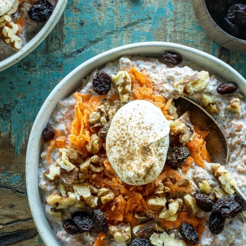 Overnight oats a la gulerodskage